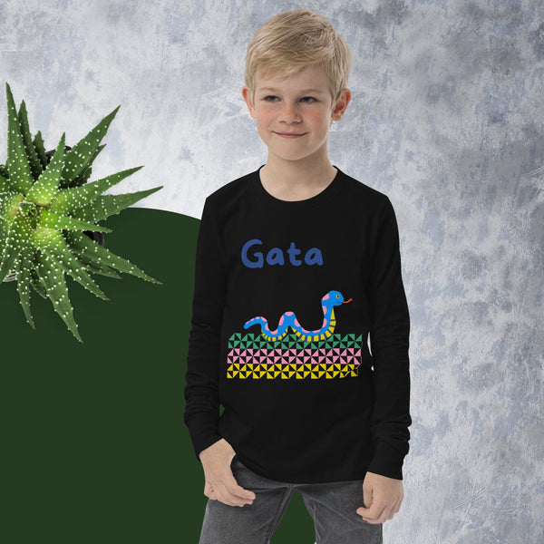 Gata Youth long sleeve tee - Measina Treasures of Samoa