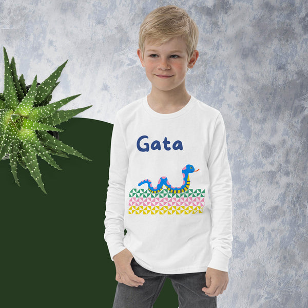 Gata Youth long sleeve tee - Measina Treasures of Samoa