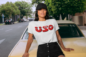 USO Short-Sleeve Unisex T-Shirt USA - Measina Treasures of Samoa