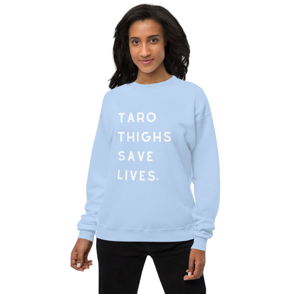 Taro Thighs Save Lives fleece sweatshirt USA - Measina Treasures of Samoa