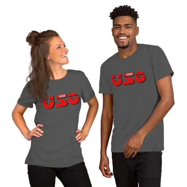 USO Short-Sleeve Unisex T-Shirt USA - Measina Treasures of Samoa