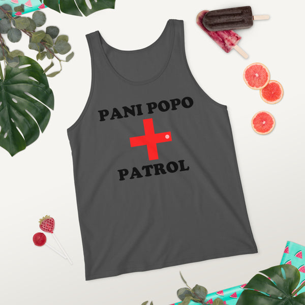 Pani Popo Patrol Unisex Tank Top USA - Measina Treasures of Samoa