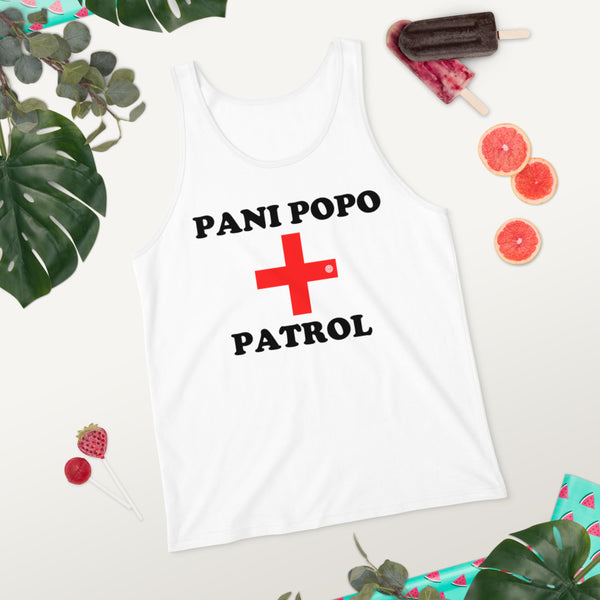 Pani Popo Patrol Unisex Tank Top USA - Measina Treasures of Samoa