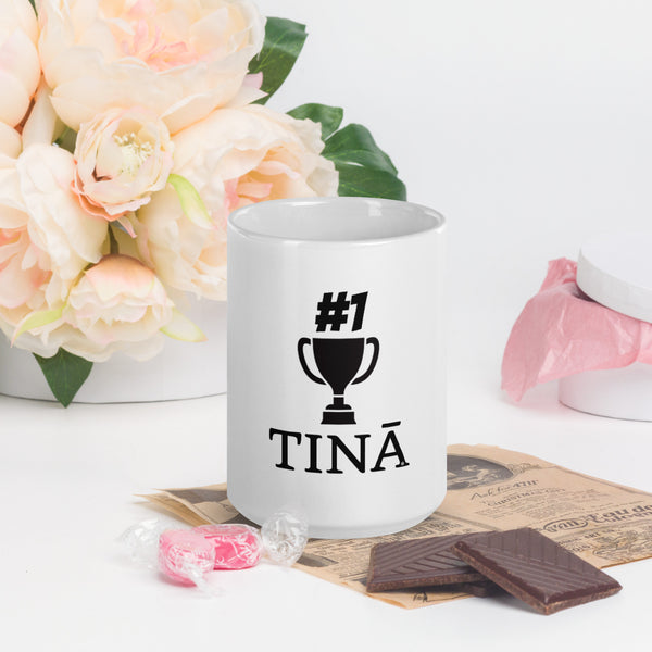 #1 Tina/Mum White glossy mug - Measina Treasures of Samoa